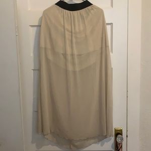 Long BOHO beige skirt